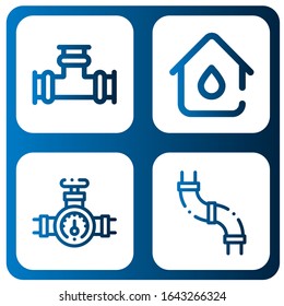 Set of sewerage icons. Such as Pipe, Plumbing , sewerage icons