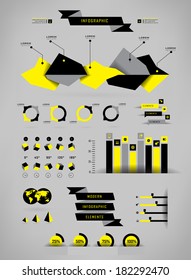 Set shadows elements  of infographics. Modern elements of info graphics. Information Graphics.