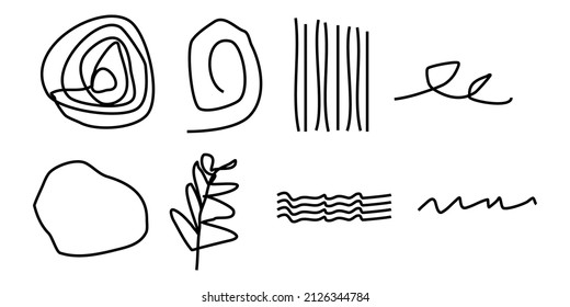 set of shape icons on isolated white