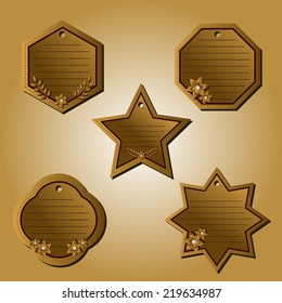 A set shape labels. Card Identity.