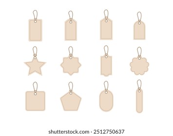 Set of Shape Paper price tag