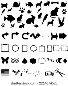 Establecer el icono de signo de forma en el fondo blanco.