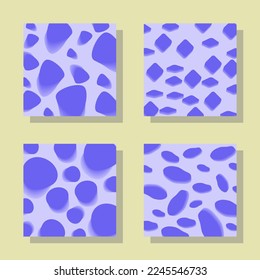 Set of shapes background with blue stone illustration eps10.