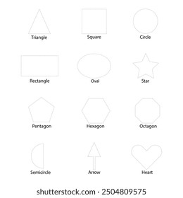 Set of shapes with dashed line path. Cut here pictogram for coupons, vouchers, labels, paper pages. Simple graphic vector illustration isolated on white background.