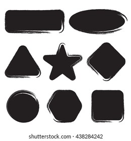 Set of Shapes, vector grunge design elements