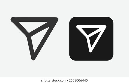 Set of share button icon in trendy style. Several forms of share buttons on social media