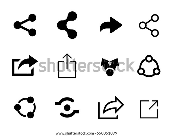 Set of Share\
icon