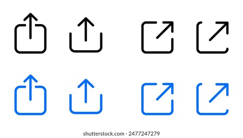 Set of share icon. Link button sign. Url symbol. Share arrow icon. Connect vector button.