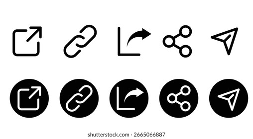 Set of share icon. Share symbol collection vector.
