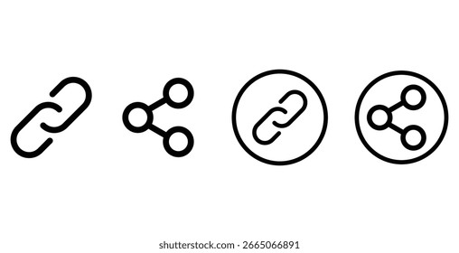 Set of share icon. Share symbol collection vector.