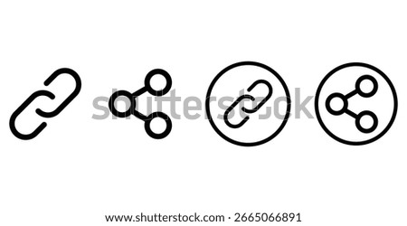 Set of share icon. Share symbol collection vector.