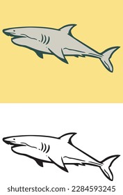 set of sharks logo illustration