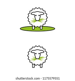 a set of sheep icons