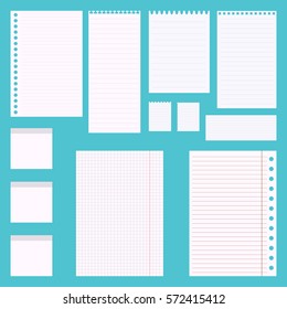 Set Sheets Office Work Stock Vector (Royalty Free) 572415412 | Shutterstock