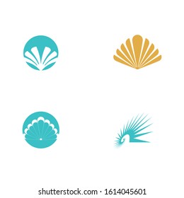 Set Shell Logo Template vector symbol nature