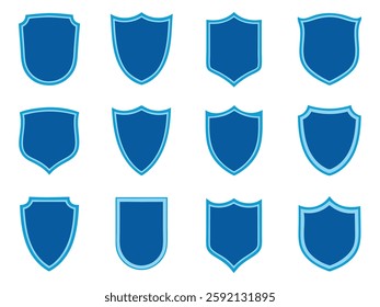 Set of Shield Icons – Security, Protection, and Defense Symbols.