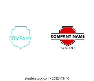 Set of Shield Logo and Shield Icon Vector Design Template