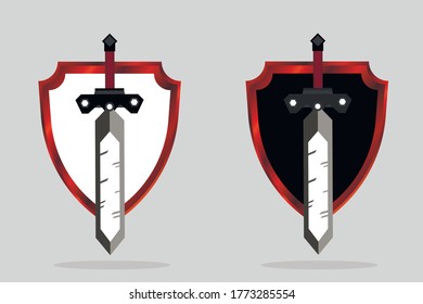 Juego de escudos y espada. El diseño de la interfaz de juego.