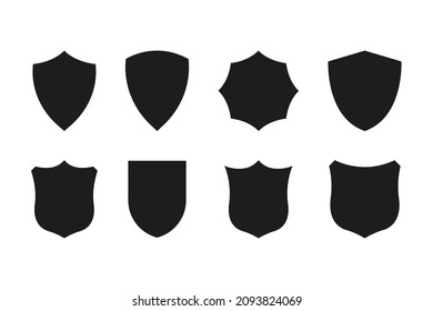 Set Shield Symbols Vector Illustration Stock Vector (Royalty Free ...