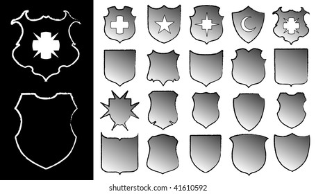 Set of shields