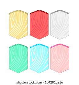 Set shields vector coat arms set signs/symbols/stickers design elements