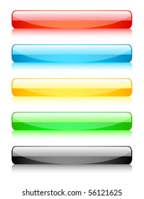 Set of shiny buttons