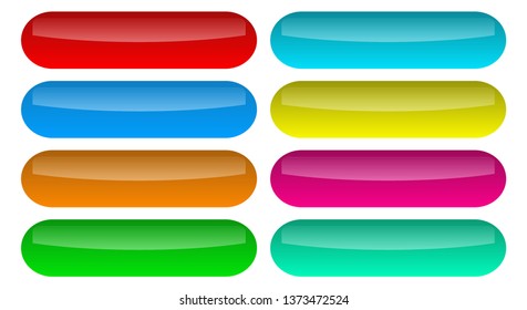 Set Shiny Buttons Illustration Vector Eps Stock Vector (Royalty Free ...