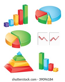 set of shiny graphics and diagrams