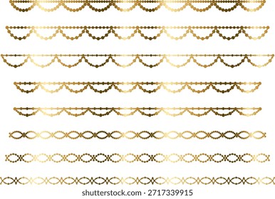 Conjunto de líneas semicirculares escamosas brillantes