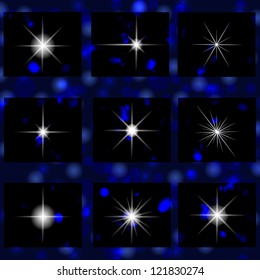 A set of shiny stars