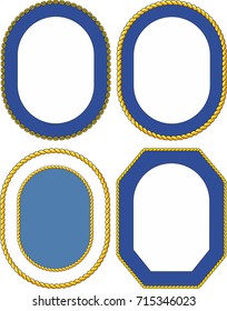 Set of ship emblem crest templates