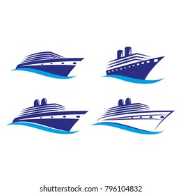 A set of ship icons