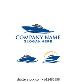 set of Ship logo template vector illustration