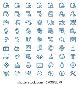 Set of shipping and logistics icons. Vector illustration