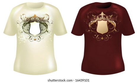 set of shirt designs