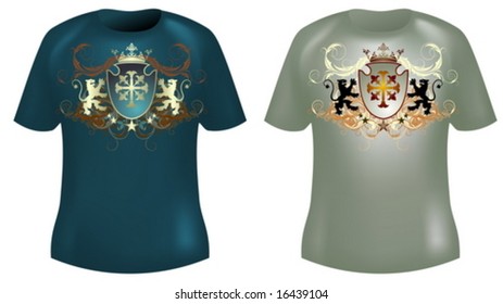 set of shirt designs