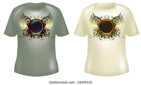 set of shirt designs