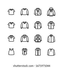 Hand Drawn Vector Clothing Set Isolated Stock Vector (Royalty Free ...