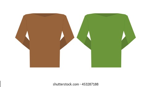 Set of shirts, Vector illustration