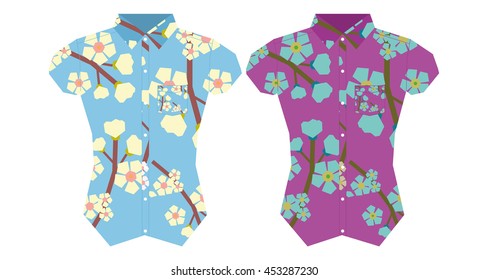 Set of shirts, Vector illustration