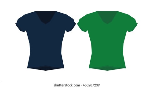 Set of shirts, Vector illustration