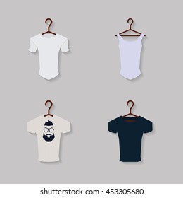 Set of shirts, Vector illustration