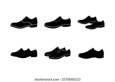 set of shoes silhouette  art