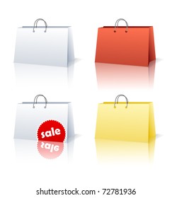 Set of shop bags