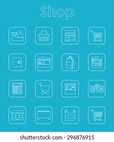 It is a set of shop simple web icons