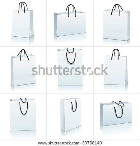 set of shopping bag