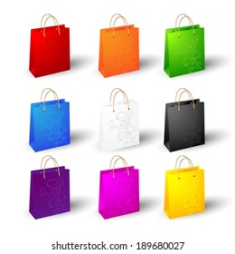 Set of shopping bags