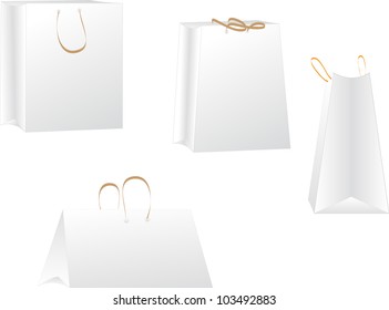Set of shopping bags. vector