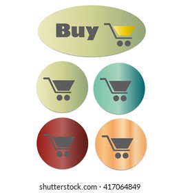 set of shopping cart icon