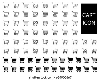 Set of Shopping Cart icon